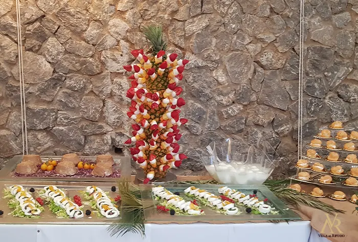 buffet di delizie del territorio